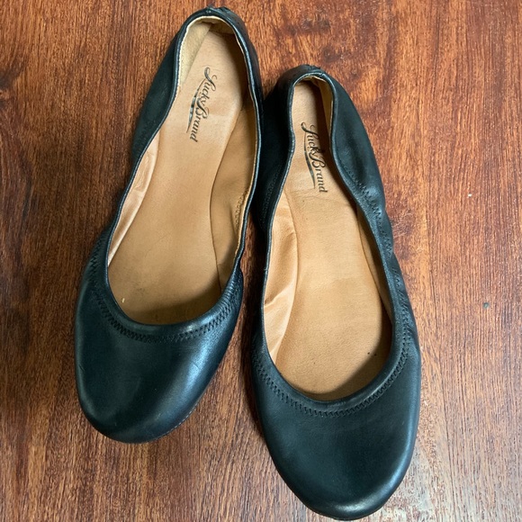 Lucky Brand Elysia black flats 10 - Picture 1 of 2